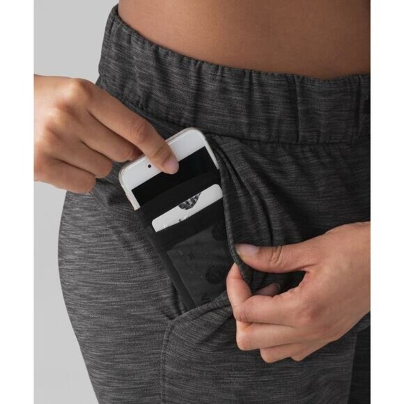 LULULEMON On The Fly Pant Size 28" 4 Heathered Black - Picture 2 of 8